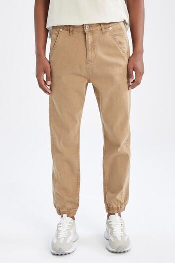DeFacto Normal Waist Pipe Leg Jogger Παντελόνι Jean