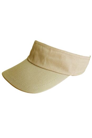 SYT Beige Visor Hat - Sports Running and Tennis Cap