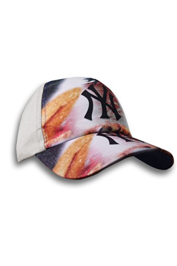 Kardelen Butik Denizli ( Fog Pattern ) Waiter Size Unisex Ny Hat ( 8-12 Years ) ( Beige )