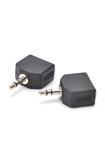 aogo 3.5mm Jak Çoklayıcı 2x 3.5 Mm Stereo Dönüştürücü 1 Erkek 2 Dişi 3.5mm Çoğaltıcı Jak