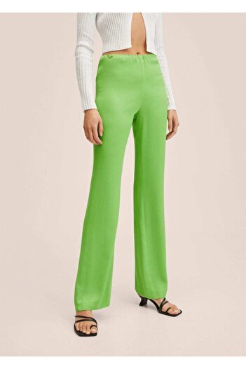 MANGO Woman Straight Cut Loose Trousers
