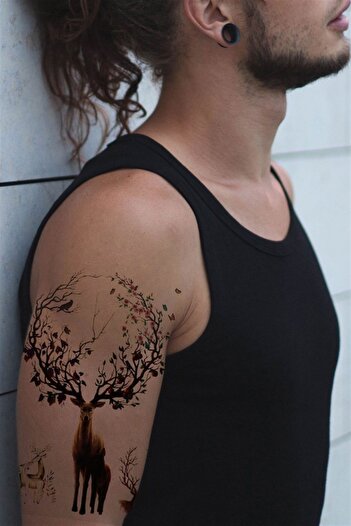 TAKIŞTIR Geçici Geyik Dövme Tattoo