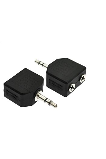 aogo 3.5mm Jak Çoklayıcı 2x 3.5 Mm Stereo Dönüştürücü 1 Erkek 2 Dişi 3.5mm Çoğaltıcı Jak