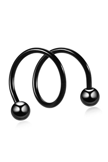 VipBT 6 Renkli  Spiral Orbital Helix Tragus Lobe 316L Cerrahi Çelik Kıkırdak Küpe Piercing Set