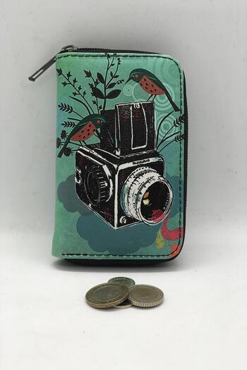 MENİSE Patterned Camera Small Wallet