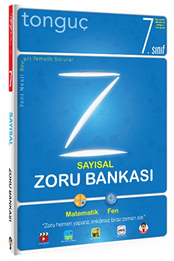 Tonguç Yayınları 7. Sınıf Sayısal Yeni Nesil Beceri Temelli Zoru Bankası Tsb0031