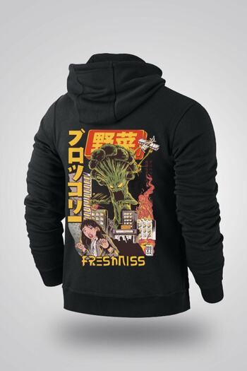 DEEPSENCE Ανδρικό φούτερ με κουκούλα Freshnis Black