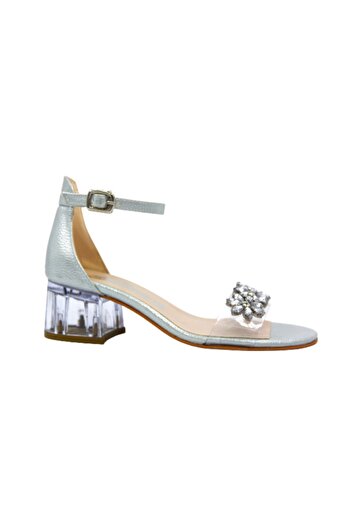 MİNİ WOMEN Patik- Filet Stone Heeled Single Strap Shoes