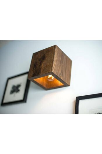 hü ma tasarım ve aksesuar Hüma Design Reflection Designed Downward Directional Wooden Living Room Wall Sconce Chandelier
