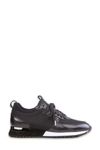 DOKA Leather - Linen Sneakers500795 Black