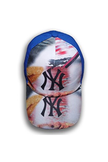 Kardelen Butik Denizli ( Fog Pattern ) Waiter Size Unisex Ny Hat ( 8-12 Years ) ( Sax )