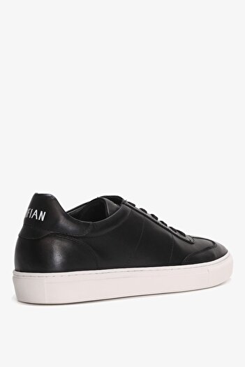 Lufian Men's Leather Sneakers Josef - Black