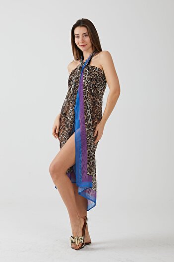 AYSHOME Ays Home Leopard Pattern Pareo Beach Dress