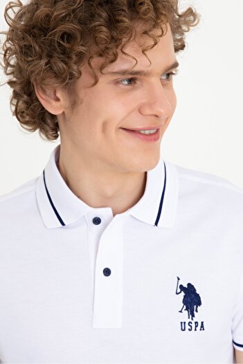U.S. Polo Assn. Bílé pánské tričko