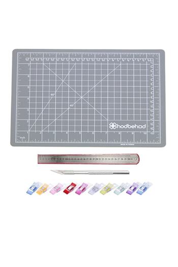 hodbehod A3 Gray Color Double Sided Hobby Cutting Mat Tray Set