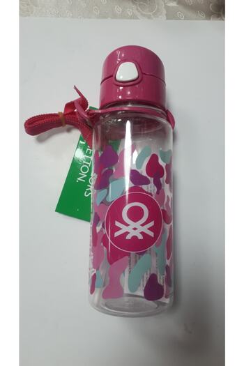 Over-Q Over Q Patterned Pink Water Bottle