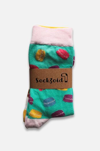 SockZoid Διασκεδαστικές Unisex χτενισμένες βαμβακερές κάλτσες 2 τεμαχίων
