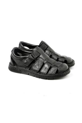 John May Men's Sandals Wa-1805 Black