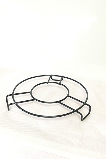 Maksipazar Black Luxury Round Trivet Teapot Pot Mat Steel Trivet