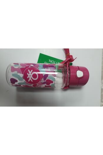 Over-Q Over Q Patterned Pink Water Bottle
