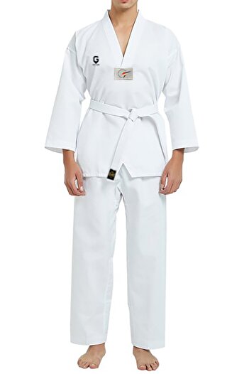 TOP GLORY Λευκός γιακάς με στάμπα A30 Taekwondo Robe Wicking Dobok
