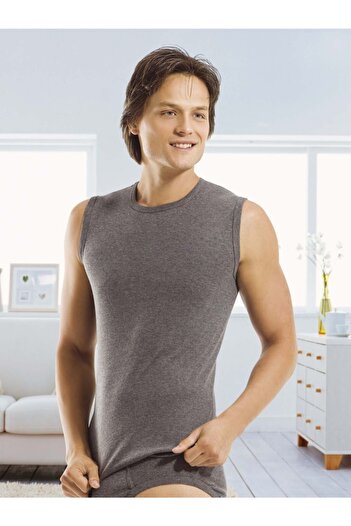 Öztaş A1055 Men's Ribbed Sleeveless 0 Collar