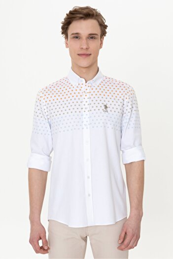 U.S. Polo Assn. Білий чоловічий гомлек
