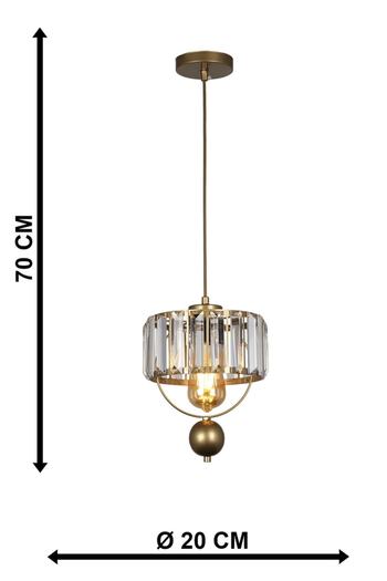 Begüsa Galon Tekli Lux Kristal Eskitme Sarkıt Avize