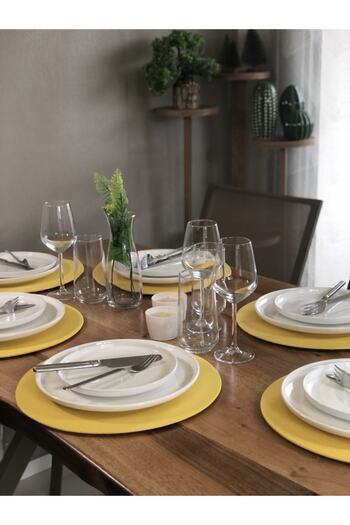 desen izmir American Service, yellow Charger (6 Pieces)