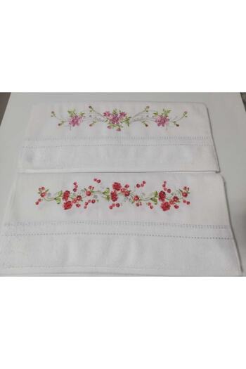 Fiesta Kardelen Dowry Embroidered Towel (özdilek) 2 Pack