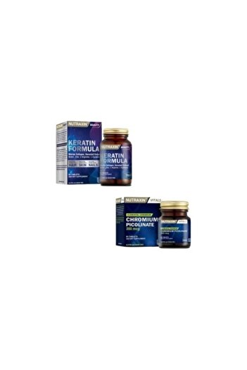 Nutraxin 60 T. Keratin Formula + 200mcg Chrome Mineral Hair and Nail