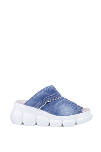 StarBlueMooN Women's Denim Slippers