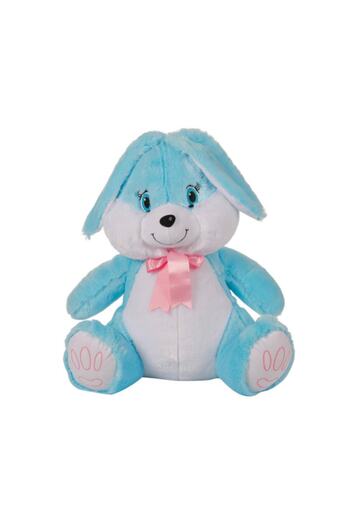 SELAY TOYS Papyonlu Mavi Tavşan 50cm Peluş Oyuncak