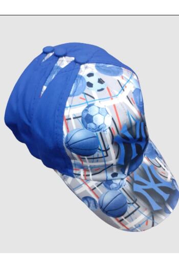 Kardelen Butik Denizli ( Football Ball ) Waiter Size Unisex Ny Hat ( 8-12 Years ) ( Sax Blue )