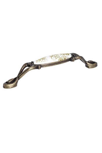 Porcellana Perla (9,6 cm)-Porselen Dolap Çekmece Mobilya Banyo Mutfak Çocuk Odası Kulp Kulpu Kulb Kulbu-Zümrüt 96mm