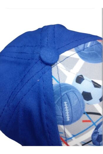 Kardelen Butik Denizli ( Football Ball ) Waiter Size Unisex Ny Hat ( 8-12 Years ) ( Sax Blue )