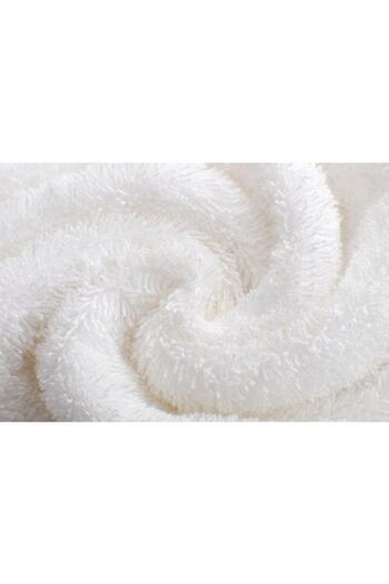 AYHANHOME 100% Cotton Extra Soft White 2-Piece Sports Hairdresser 50x90 Hand Face Towel