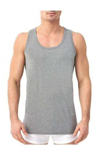 A&K ZÜMRA Men's Gray Cotton Strappy Undershirt, Pack of 6