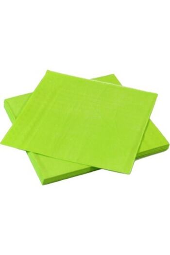 Partimarka Green Color Birthday Napkins