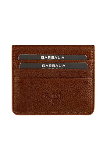 Garbalia Men's Genuine Leather Tan and Argenta Card Holder Wallet