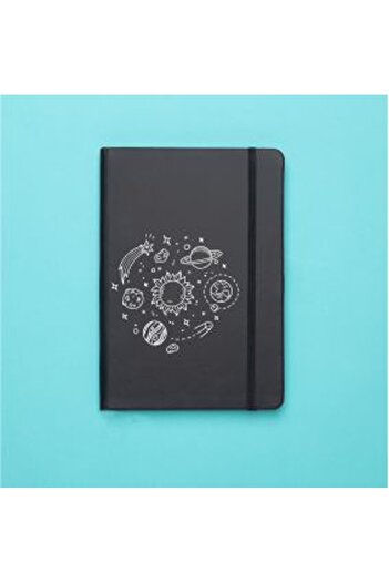 mooodcase Caiet termic negru cu model sistem solar