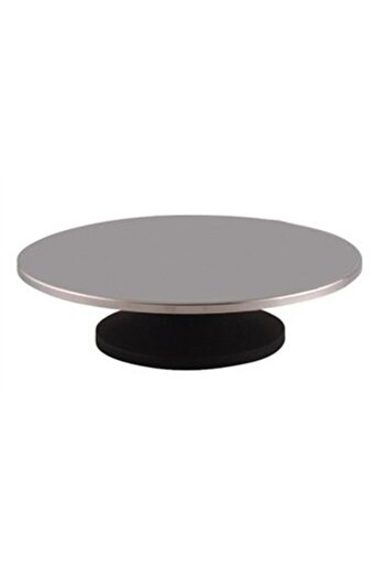 intime endüstriyel mutfak Rotary Cake Plastering Stand - Against Stainless Tablet