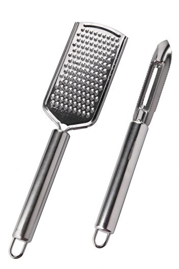 RoseRoi Steel Hand Grater And Peeler Set