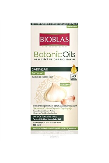 Bioblas 360 Ml Capacity Shampoo Nourishing and Repairing