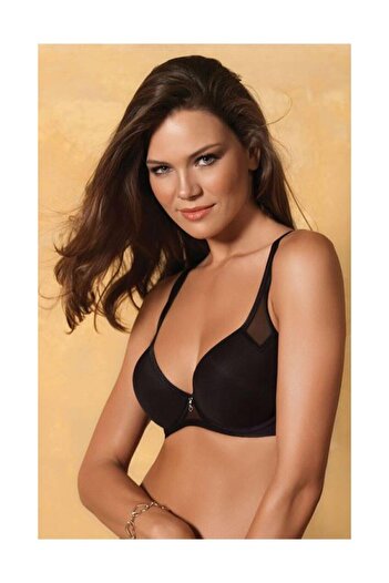 Yeni İnci Women's Black Non-Supported Lightweight Anti-Sweat Bra 6025