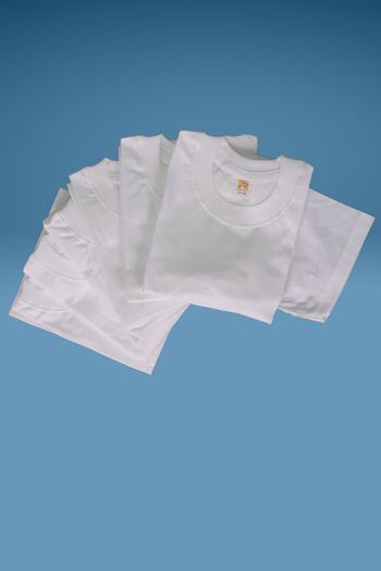 FAAL 100% Cotton,(6 Pack) P.süprem Children's Half Sleeve Closed Collar Undershirt
