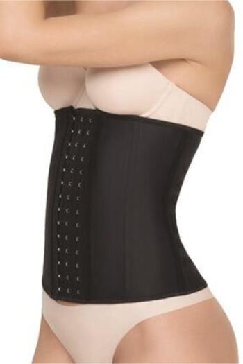 Özasya AVM Women's Black Body Firming Latex Underwire Waist Corset