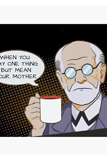 Universal Freud - Psikoloji Tasarımı Tablo Ahşap Poster Dekoratif