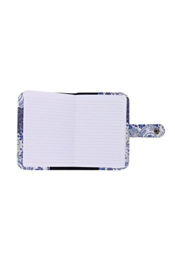 Fulique Pocket Size A6 Organizer Notebook Bleu Blanc