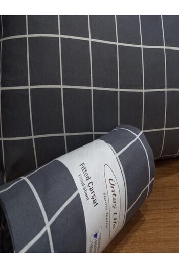 üntaş Life Smoked Double Elastic Sheet + 2 Pillowcases Einikarofümeçrşf